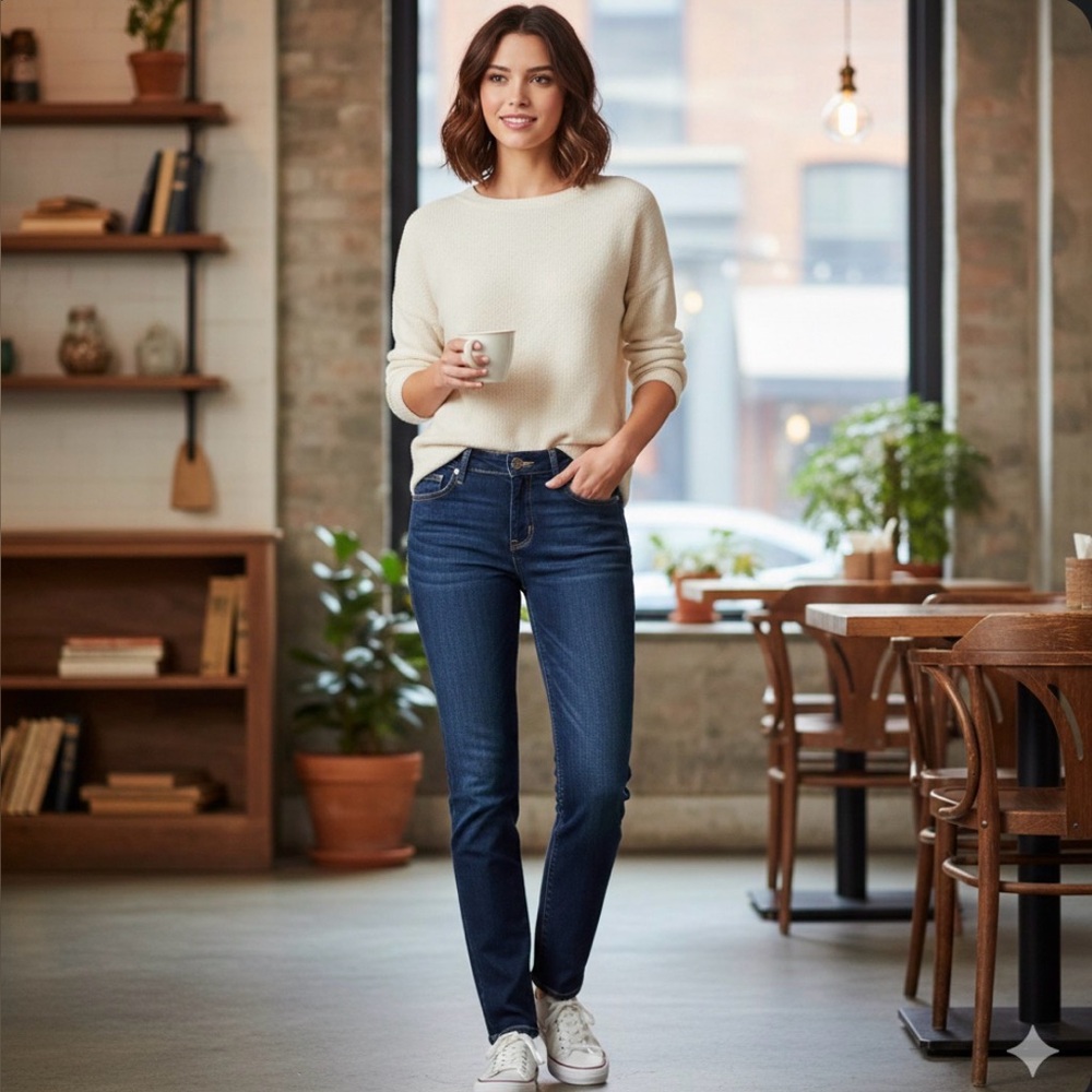 Banana Republic Blue Straight Jeans Classic Style